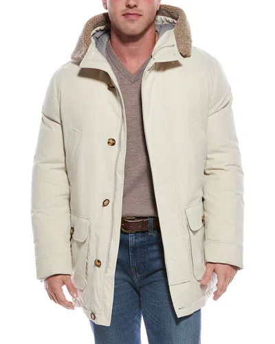 Brunello Cucinelli Down Coat In Neutral