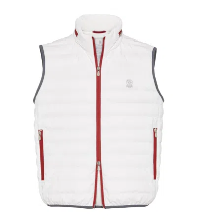 Brunello Cucinelli Down-filled Gilet In White