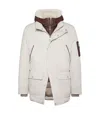 Brunello Cucinelli Double Closure Padded Jacket In White