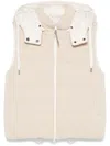 Brunello Cucinelli Cotton Blend Rib-knit Hooded Gilet