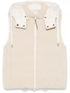 Brunello Cucinelli Cotton Blend Rib-knit Hooded Gilet