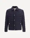 Brunello Cucinelli Dark Blue Nylon Short Jacket In Blue