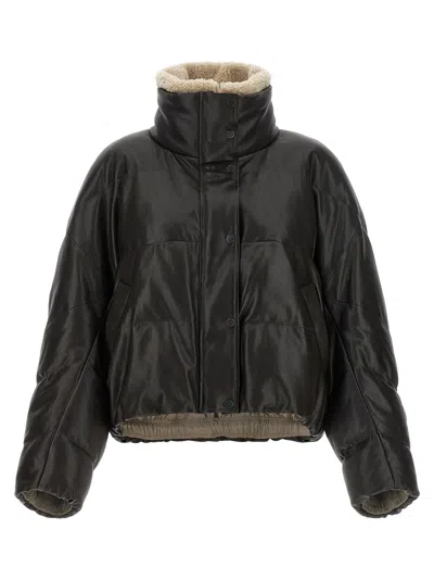 Brunello Cucinelli Down Jacket In Black