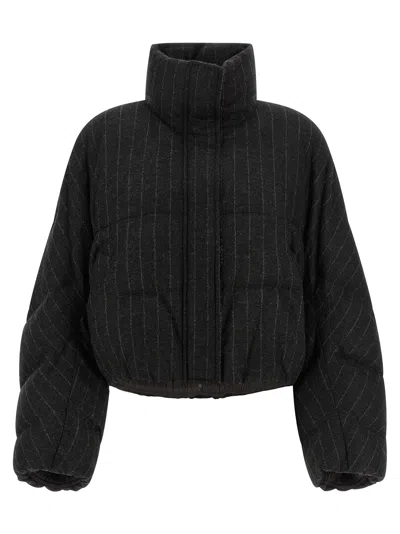 Brunello Cucinelli Down Jacket In Black
