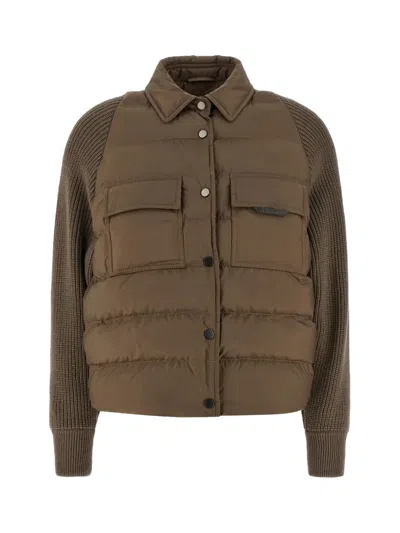 Brunello Cucinelli Down Jacket Brown