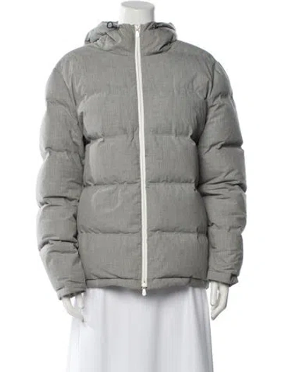 Pre-owned Brunello Cucinelli Down Jacket In Gray