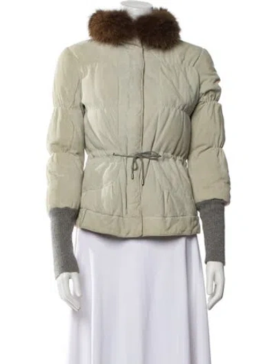 Pre-owned Brunello Cucinelli Down Jacket In Neutral