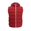 Brunello Cucinelli Down Jacket Vest In Red