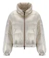 Brunello Cucinelli Reversible Down Jacket In White