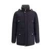 Brunello Cucinelli Hooded Down Jacket With Adjustable Back Slits