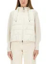 Brunello Cucinelli Down Jacket With Knitted Sleeves