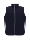 Brunello Cucinelli Padded Technical Fabric Waistcoat With Embroidered Logo