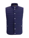 Brunello Cucinelli Down Vest In Blue
