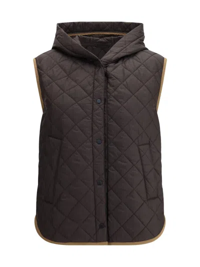 Brunello Cucinelli Down Jackets In Black