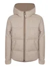 Brunello Cucinelli Padded Zip-up Coat In Brown