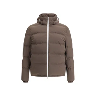 Brunello Cucinelli Down Filled Jacket In Brown