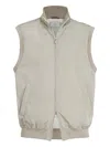 Brunello Cucinelli Down Vest In Neutral