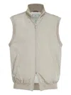 Brunello Cucinelli Down Vest In Brown
