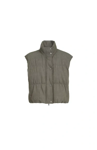 Brunello Cucinelli Twill-weave-fabric Vest In Green