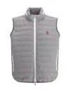 Brunello Cucinelli Quilted Zipped Gilet In Grigio
