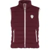 Brunello Cucinelli Logo Quilted High Collar Sleeveless Jacket In Purple