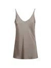 Brunello Cucinelli Drape Blouse In Brown