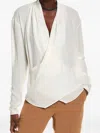 Brunello Cucinelli Draped Cowl-neck Blouse In White