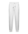 Brunello Cucinelli Piped-trim Sweatpants In White