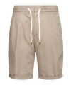 Brunello Cucinelli Relaxed-fit Linen Shorts With Adjustable Drawstring Waist In Nude