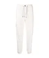 Brunello Cucinelli Drawstring Cargo Cotton Joggers In Gray