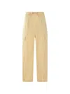 Brunello Cucinelli Drawstring Cargo Pants In Yellow