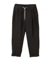 Brunello Cucinelli Drawstring Casual Pants In Animal Print
