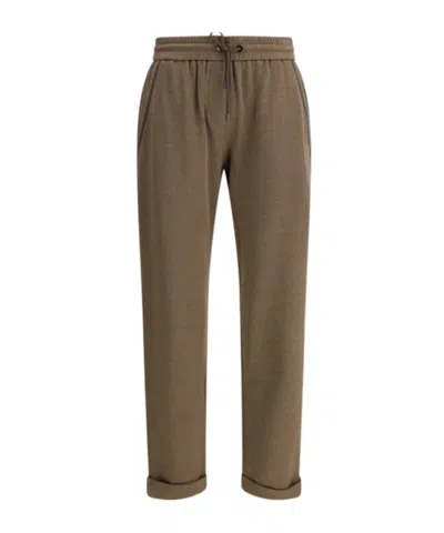 BRUNELLO CUCINELLI BRUNELLO CUCINELLI DRAWSTRING TAPERED-LEG SWEATPANTS