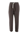 Brunello Cucinelli Drawstring Casual Pants In Brown