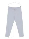 Brunello Cucinelli Drawstring Cotton Track Pants In Gray