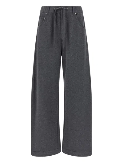 BRUNELLO CUCINELLI DRAWSTRING COTTON TRACK PANTS