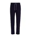 Brunello Cucinelli Drawstring Cotton Track Trousers In Black