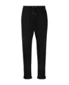 Brunello Cucinelli Drawstring Cropped Track Pants In Black
