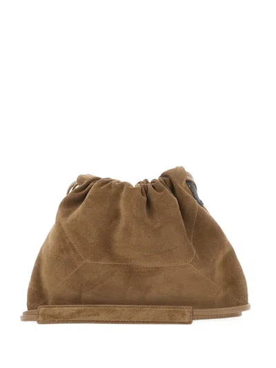 BRUNELLO CUCINELLI DRAWSTRING CROSSBODY BAG