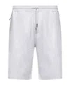 Brunello Cucinelli Elasticated-drawstring Waist Shorts In White