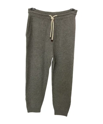 Brunello Cucinelli Drawstring Elastic Waist Sweatpants In Green