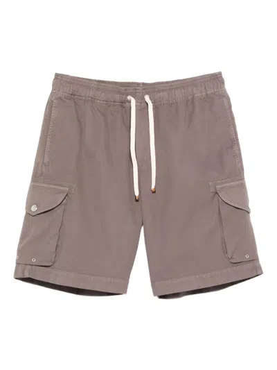 Brunello Cucinelli Drawstring-fastening Cargo Shorts In Brown