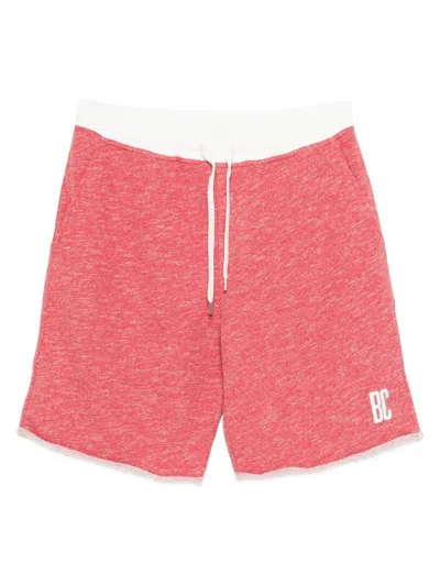 Brunello Cucinelli Drawstring-fastening Logo-print Shorts In Pink