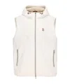 Brunello Cucinelli Drawstring-hood Gilet In White