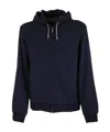 Brunello Cucinelli Drawstring Hooded Sweatshirt In Black