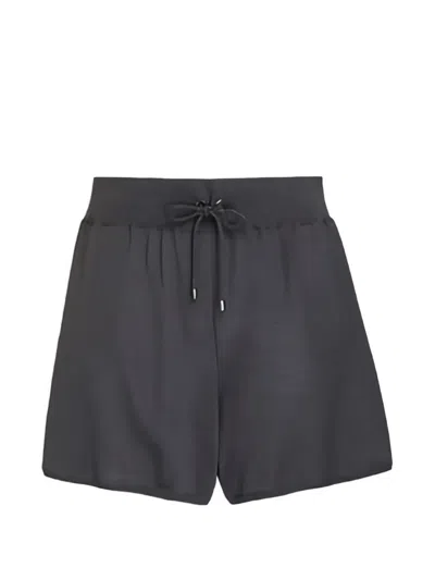 Brunello Cucinelli Drawstring Knit Shorts In Blue