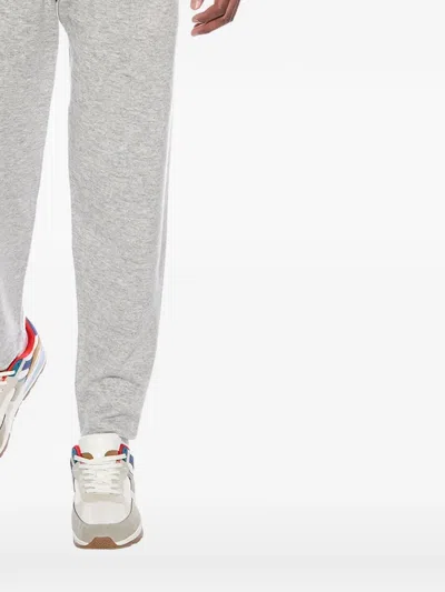 Brunello Cucinelli Drawstring Knit Track Pants In Gray