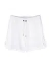 Brunello Cucinelli Drawstring Knitted Shorts In C9190 Bianco