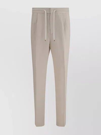 BRUNELLO CUCINELLI DRAWSTRING LINEN PANTS