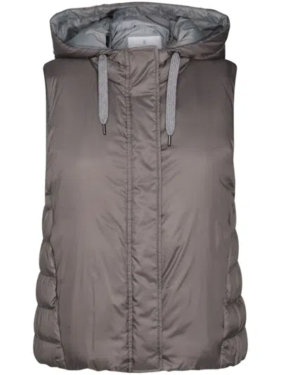 BRUNELLO CUCINELLI DRAWSTRING PADDED GILET